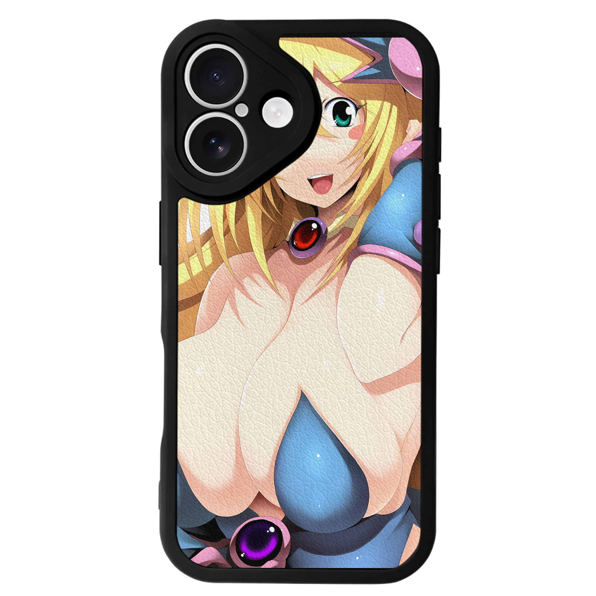 （画像用） 遊☆戯☆王 Yu-Gi-Oh! 【iPhone 16シリーズ対応】シリコンスマホケース（レザー調） 材質：シリコン